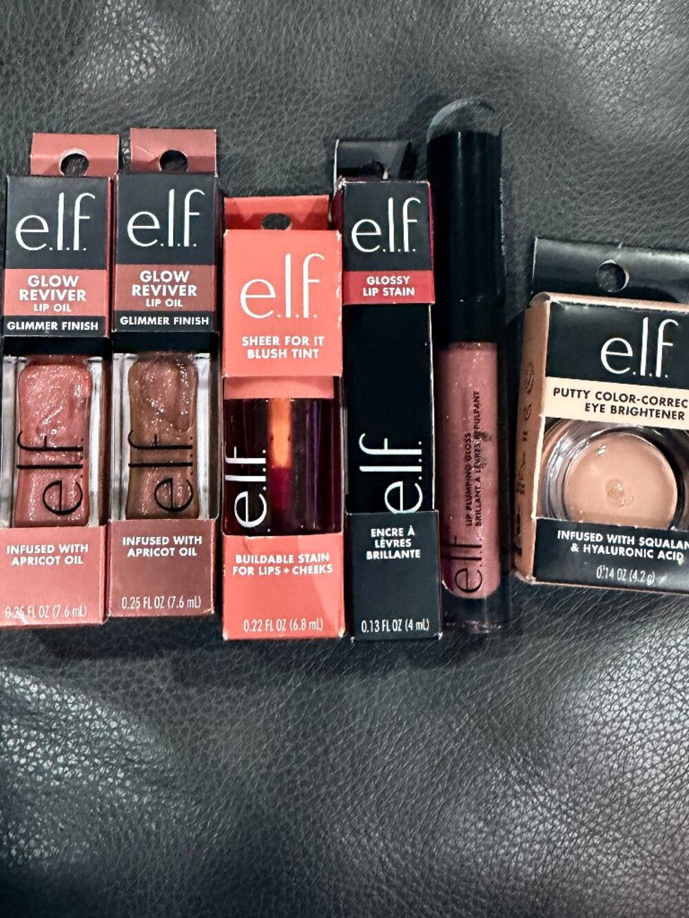 NWT e.l.f. Cosmetics 6-Piece Makeup Bundle - Lip Oils, Stains & Putty